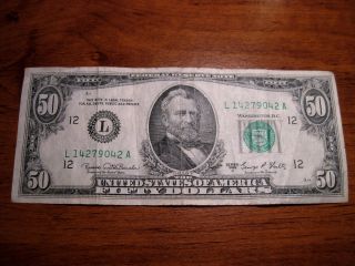 1969 50 Dollar Bill - San Francisco photo