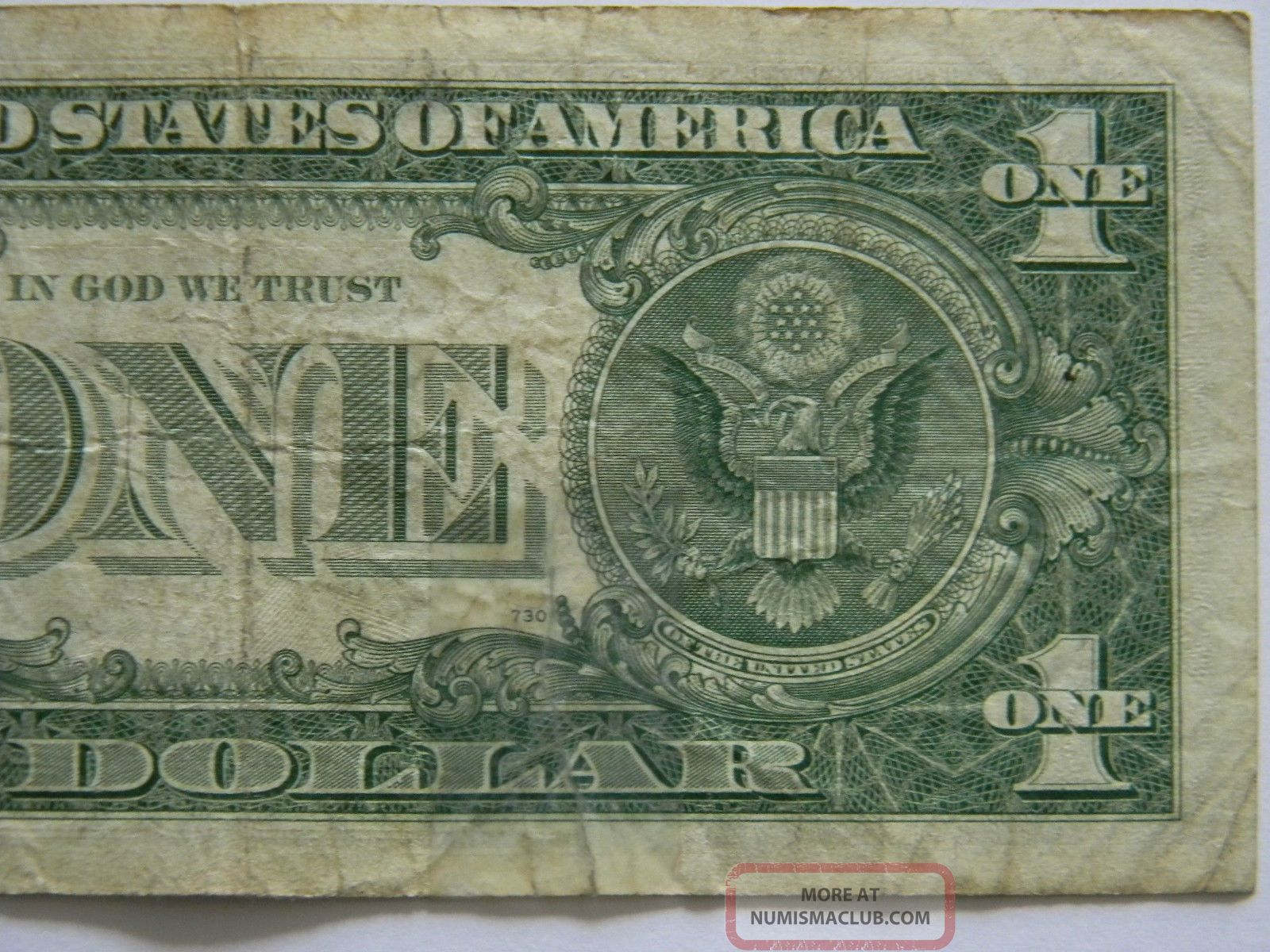 1963a One ($1. 00) Dollar Federal Reserve B Series 