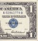 1957 Silver Certificate Blue Seal & Serial Numbers Serial A02941778b Small Size Notes photo 4
