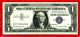 1957 B Series $1.  00 Blue Seal Silver Certificate Rare Gem Pristine Currency Note Small Size Notes photo 1