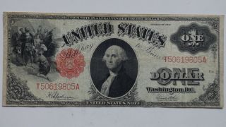 Series Of 1917 Large $1 Red Seal Legal Tender photo
