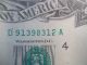 Series 1981 $20 Federal Reserve Note Printing Error D91398312a Paper Money: US photo 6