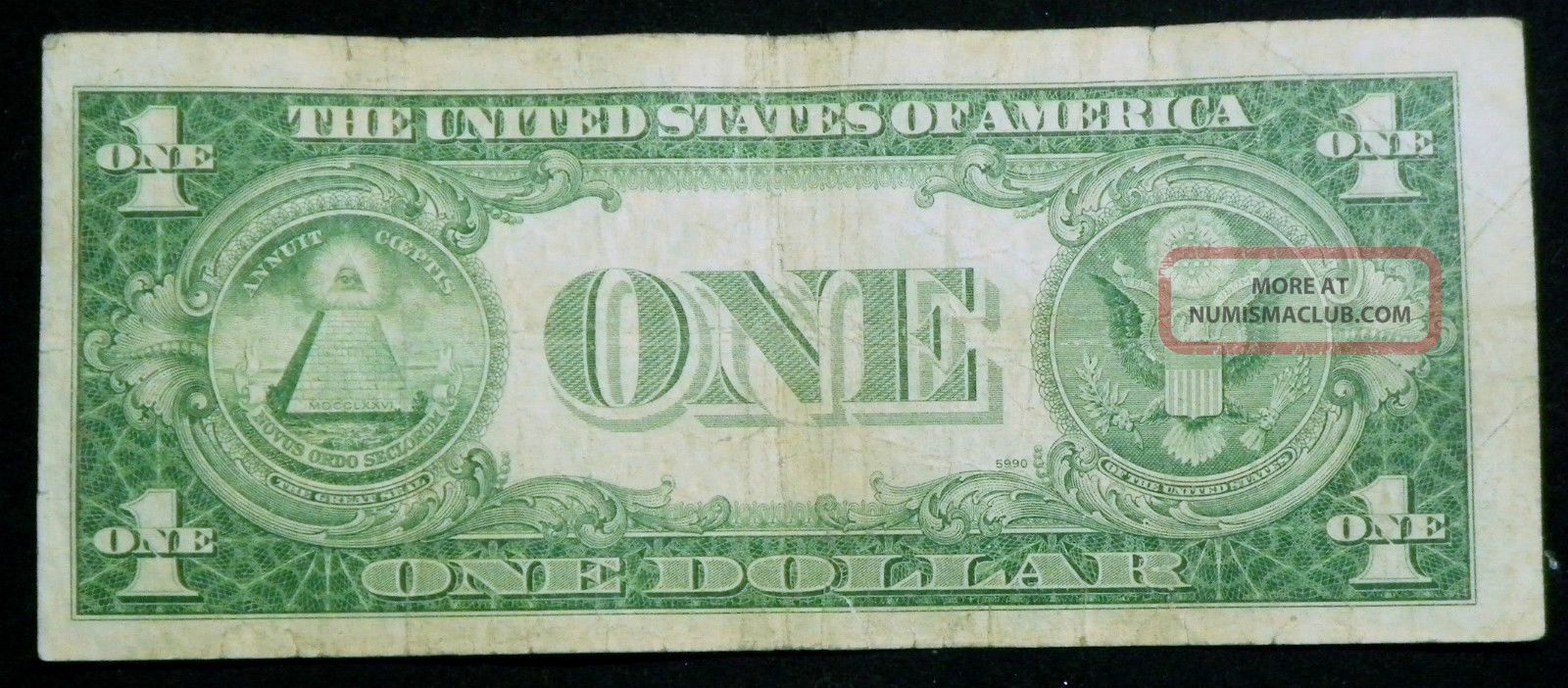 1935g Star $1 One Dollar Silver Certificate Blue Seal With Out Motto 3 No