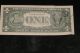 Dramatic 1969d Printed Fold Error Note Seal & Serial On Reverse Paper Money: US photo 4