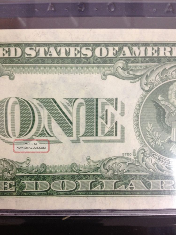 1935 E 1 Dollar Silver Certificate With Blue Seal Unc Note Graded By Cga 65