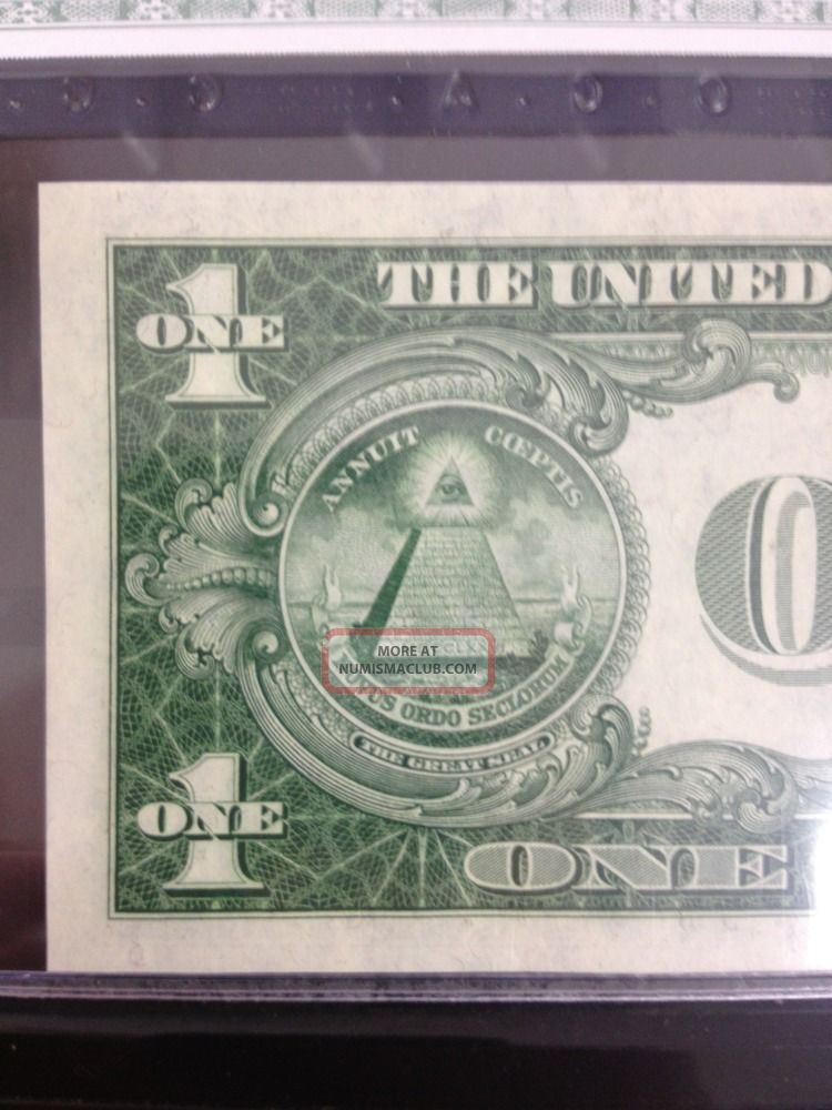 1935 E 1 Dollar Silver Certificate With Blue Seal Unc Note Graded By Cga 65
