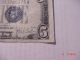 1934 D Series 5 Dollar Bill Silver Certificate Note.  Money Offset Cut Small Size Notes photo 2