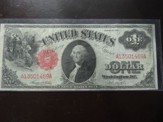 Large U.  S.  1917 One Dollar Red Seal 