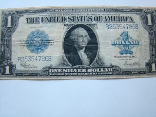 Large Size $1 Silver Certificate Series 1923 Fine photo