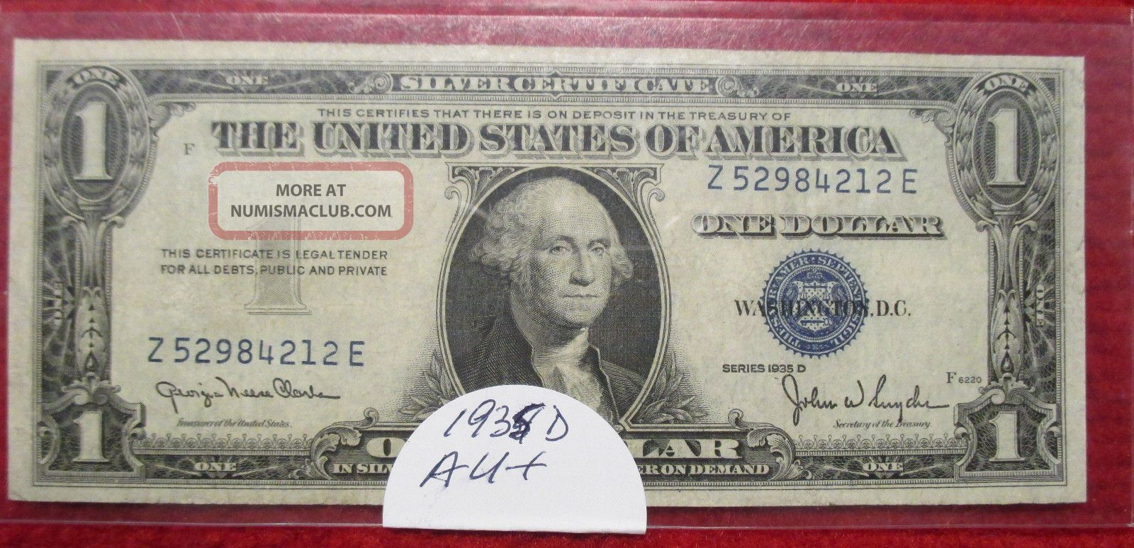 1935d silver certificate