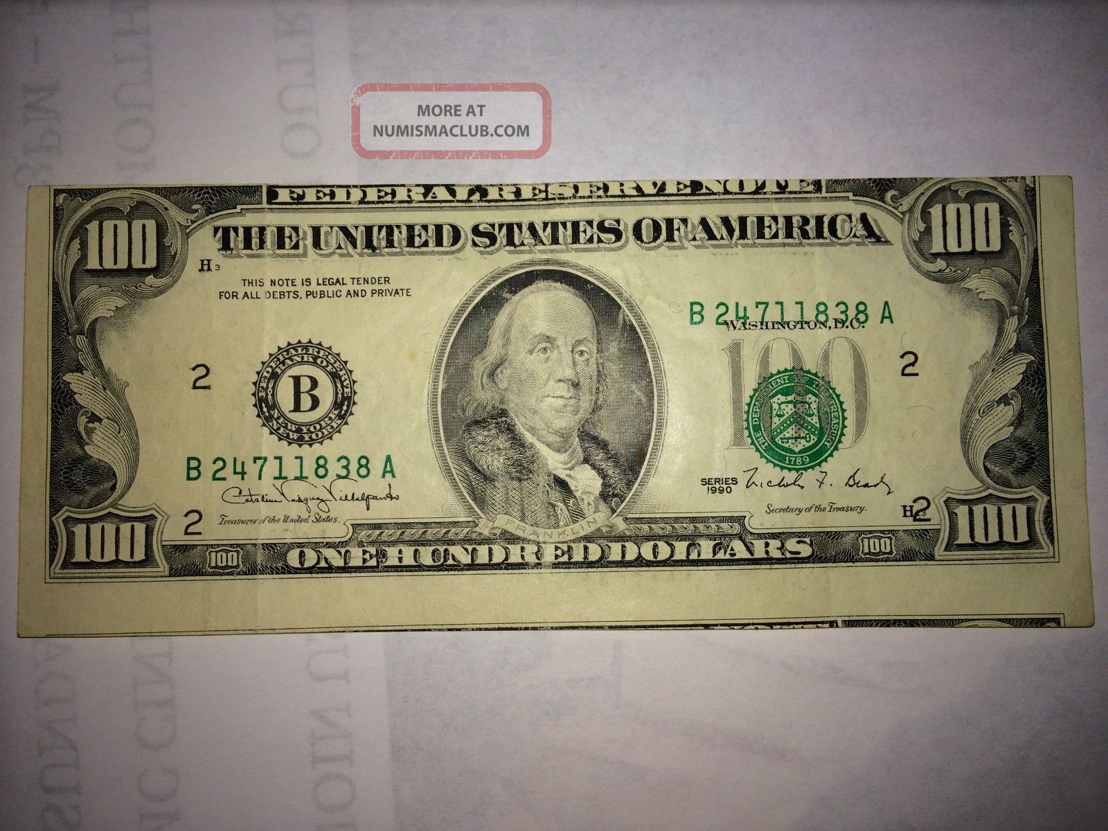Rare $100 Bill Misprint