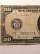 United States Series Of 1914 Blue Seal Fifty Dollar ($50.  00) Federal Reserve Large Size Notes photo 1