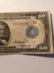 United States Series Of 1914 Blue Seal Fifty Dollar ($50.  00) Federal Reserve Large Size Notes photo 3