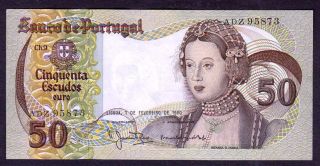 Portugal Banknote,  50 Escudos,  1980 Year,  Pic 174b photo