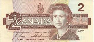 1986 Canadian $2 Banknote Egs7076689 (10136) photo