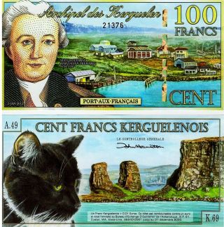 Kerguelen Island,  100 Francs,  2012,  Polymer Unc Banknote photo