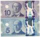 The Very First Prefix 2013 Release Polymer Note $5 Hbg7289835 $10 Few8987993 Canada photo 1