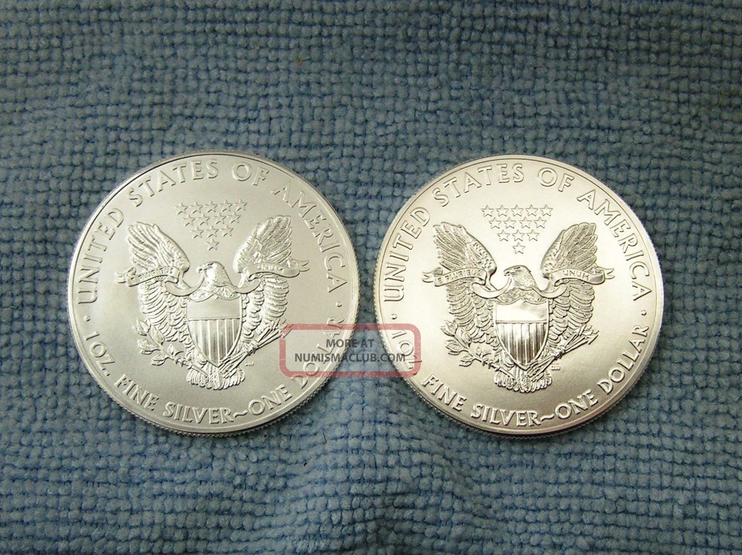 2013 and 2014 american silver eagles bu