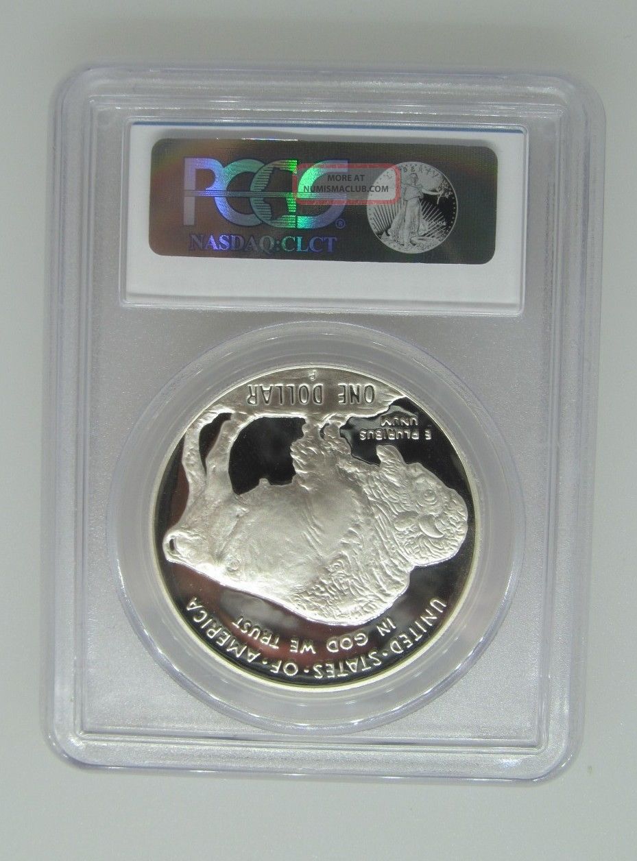 2001 P Pcgs Pr70 Dcam Buffalo Proof - Modern Commemorative Silver ...