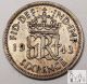 1943 Great Britain Very Good Vg 6 Six Pence 50% Silver.  0455 Asw C15 UK (Great Britain) photo 1
