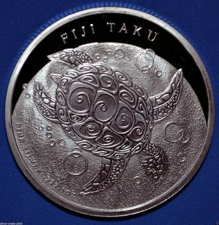 2013 - $2 Fiji Taku 1 Oz.  999 Zealand Fine Silver Coin photo