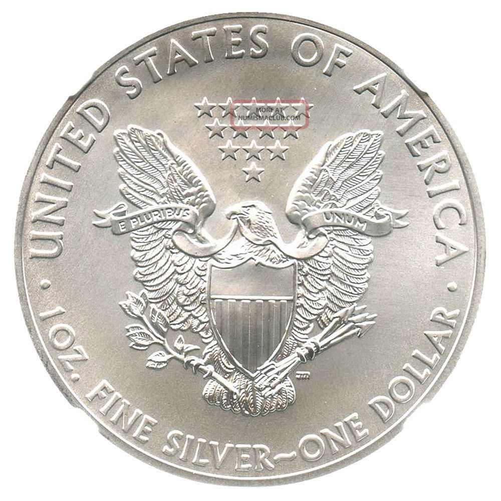 2014 Silver Eagle $1 Ngc Ms70 (early Releases) American Eagle Silver ...