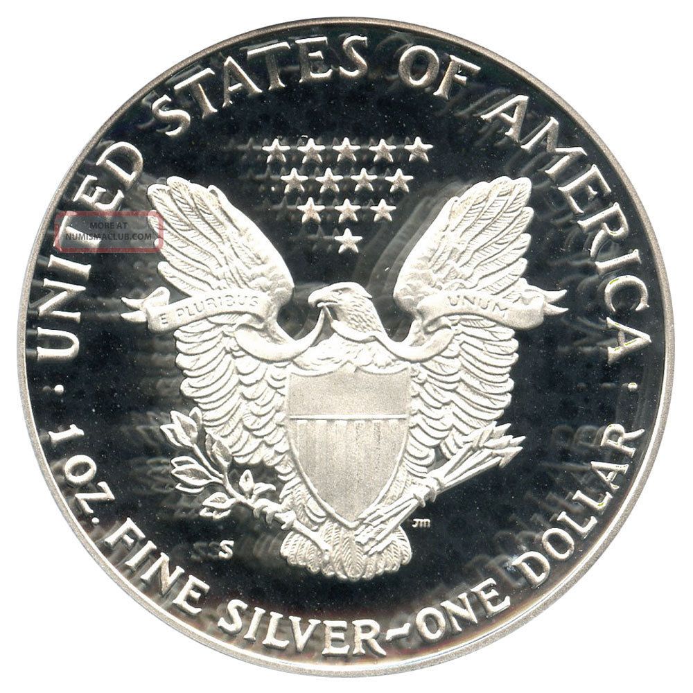 1987 - S Silver Eagle $1 Pcgs Proof 69 Dcam American Eagle Silver ...