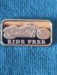 1 Gram.  999 Pure Silver Motorcycle Ride Coin Bar Harley Gold Wing Indian Silver photo 1