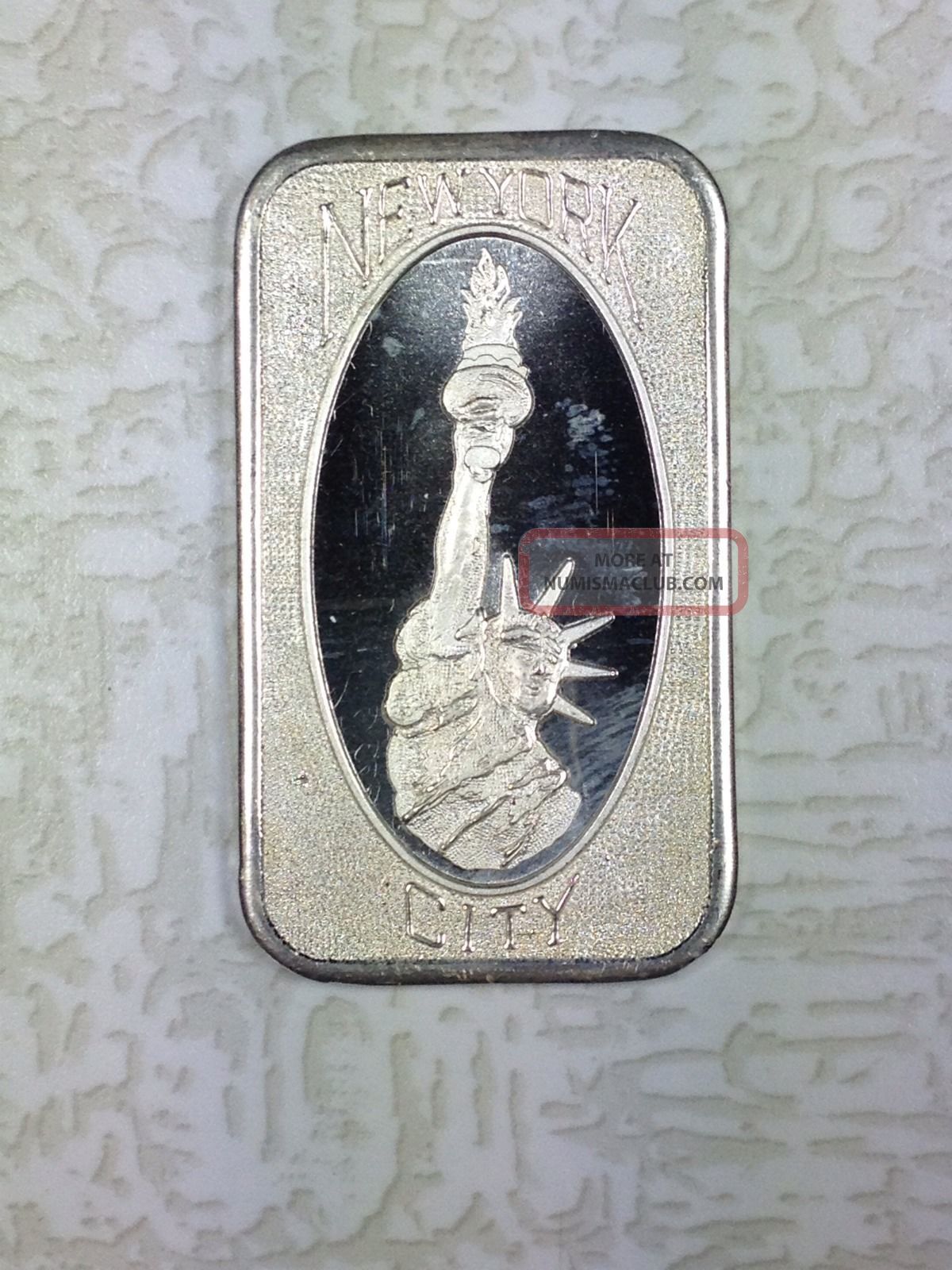 Statue Of Liberty 1oz .999 Fine Silver Coin / Bar - Troy Ounce - USA