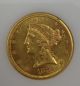 1882 S $5 Liberty Gold Au++++premium Quality Coin Gold photo 1