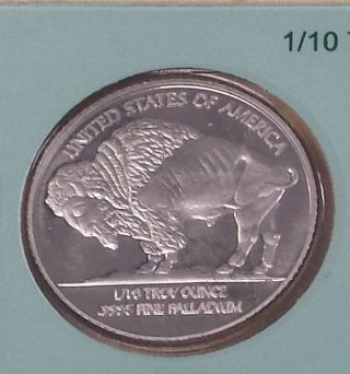 One 1/10 Oz.  Stillwater.  9995 Fine Palladium Bullion Coin In Assay Card photo