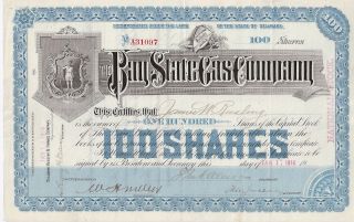 The Bay State Gas Company. . . . . . .  1908 Stock Certificate photo