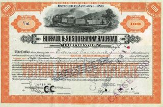 Usa Buffalo & Susquehanna Railroad Corp Stock Certificate Preferred photo