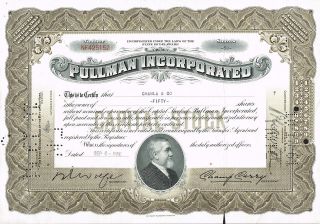 Usa Pullman Incorporated Stock Certificate photo