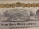 Antique Blank Silver Creek Mining Company Kingston,  Idaho Stock Certificate Stocks & Bonds, Scripophily photo 2