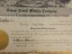 Antique Blank Silver Creek Mining Company Kingston,  Idaho Stock Certificate Stocks & Bonds, Scripophily photo 6
