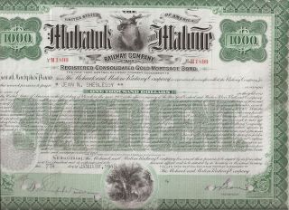 Mohawk And Malone Railway Company. . . . .  Gold Mortgage Bond photo