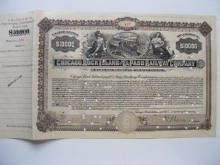 1903 $10,  000 Chicago,  Rock Island & El Paso Railway Co. photo