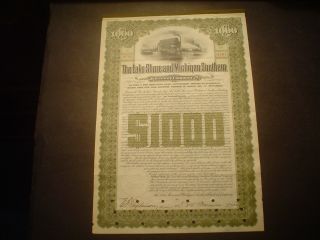 Mortgage Bond The Lake Shore & Michigan Southern Railway Company 1903 Gold $1000 photo