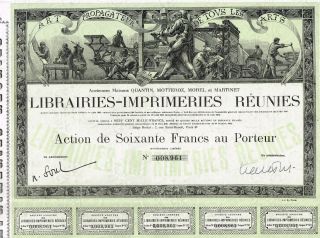 France Printing Company Stock Certificate photo