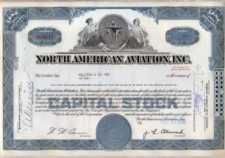 North American Aviation Stock Certificate Now Boeing photo