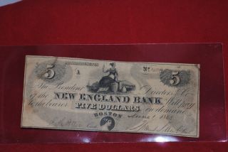 Scripophily 5.  00 Warrant 1050 From England Bank 6/1/1868 photo