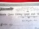 Santa Clara Valley Calif Land Water Stock Certificate 1880s Antique Paper 483 Stocks & Bonds, Scripophily photo 3