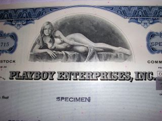 Playboy Stock Certificate - For Bachelor Party,  Graduates,  Father ' S Day photo