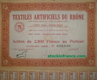 Textiles Artificiels Du Rhône photo