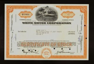 White Motor Corp Cleveland Oh (white Gmc Truck Makers) Iss George Ravit photo