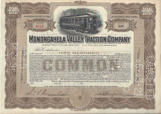 Monongahela Valley Traction Company (west Va. ). . .  Early 1900 ' S Stock Certificate photo