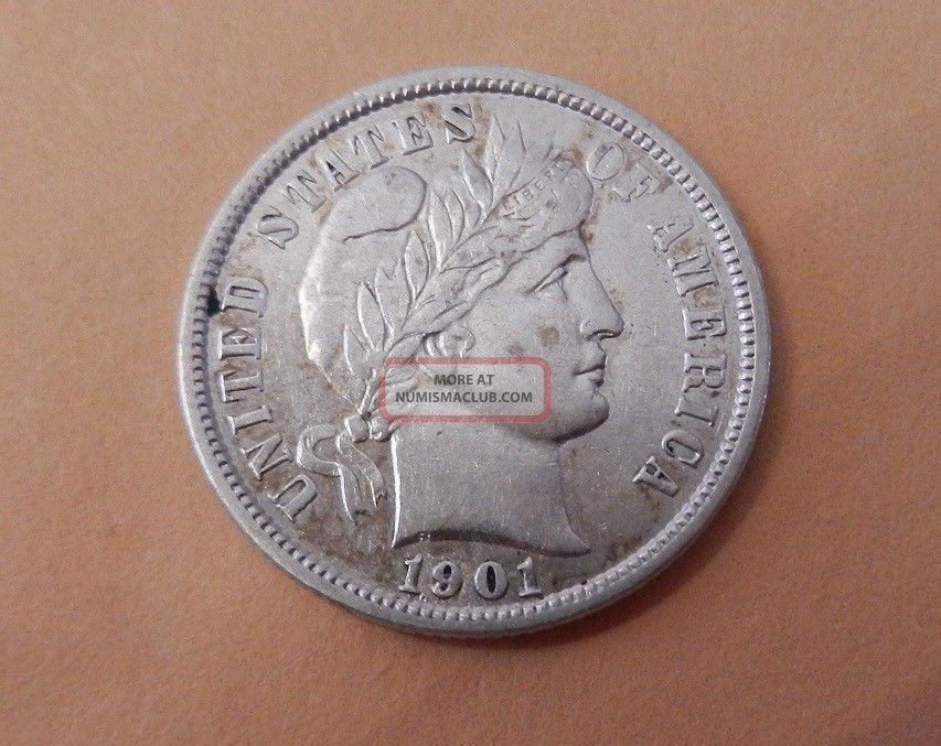 1901 Barber Dime