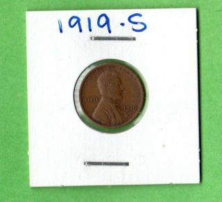 1919 - S Lincoln / Wheat Cent photo