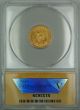1907 $2.  50 Liberty Quarter Eagle Gold Coin Anacs Au - 55 Det.  Cleaned Rim Gold photo 1